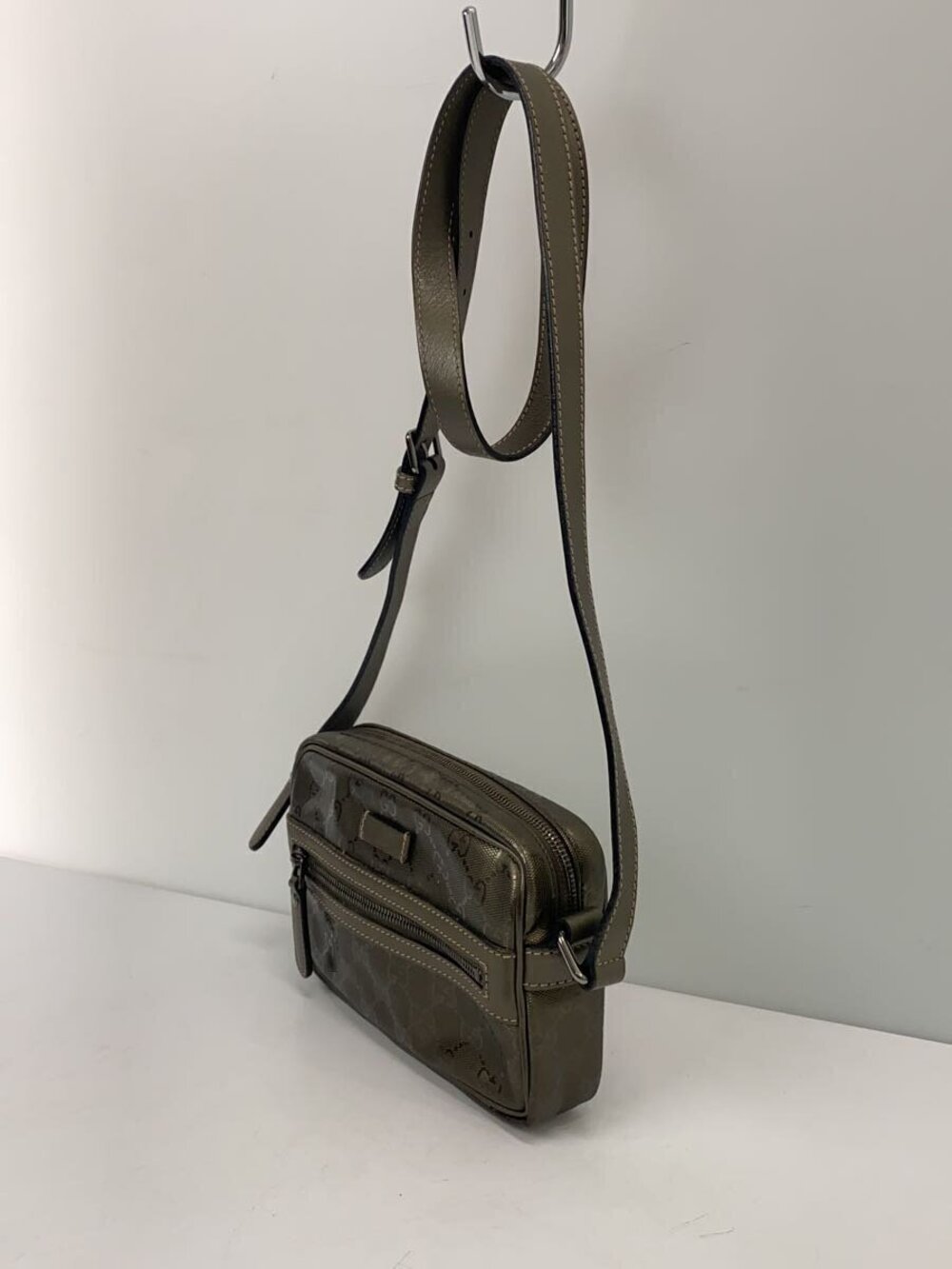 Gucci over Shoulder GG Supreme All Bag Brown